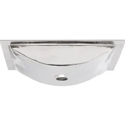 Nantucket Sinks Hand Hammered Stainless Steel Rectangle Undermount Bathroom Sink