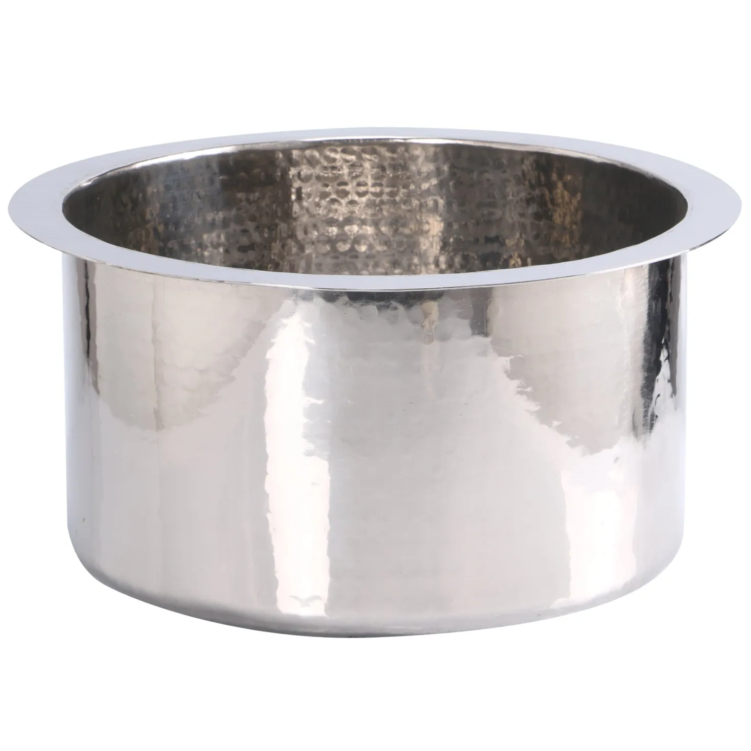Nantucket Sinks 15"Hand Hammered Round Stainless Steel Bar Sink