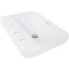 Nantucket Sinks 23-Inch 3-Hole Rectangular Drop-In Ceramic Vanity Sink DI-2317-R8