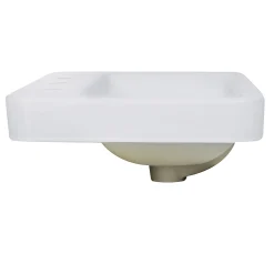 Nantucket Sinks 23-Inch 3-Hole Rectangular Drop-In Ceramic Vanity Sink DI-2317-R8
