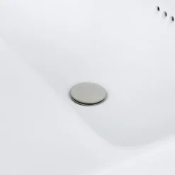 Nantucket Sinks 23-Inch 1-Hole Rectangular Drop-In Ceramic Vanity Sink DI-2317-R1