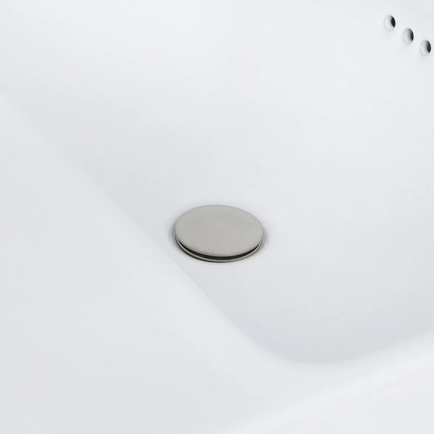 Nantucket Sinks 23-Inch 1-Hole Rectangular Drop-In Ceramic Vanity Sink DI-2317-R1