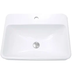 Nantucket Sinks 23-Inch 1-Hole Rectangular Drop-In Ceramic Vanity Sink DI-2317-R1