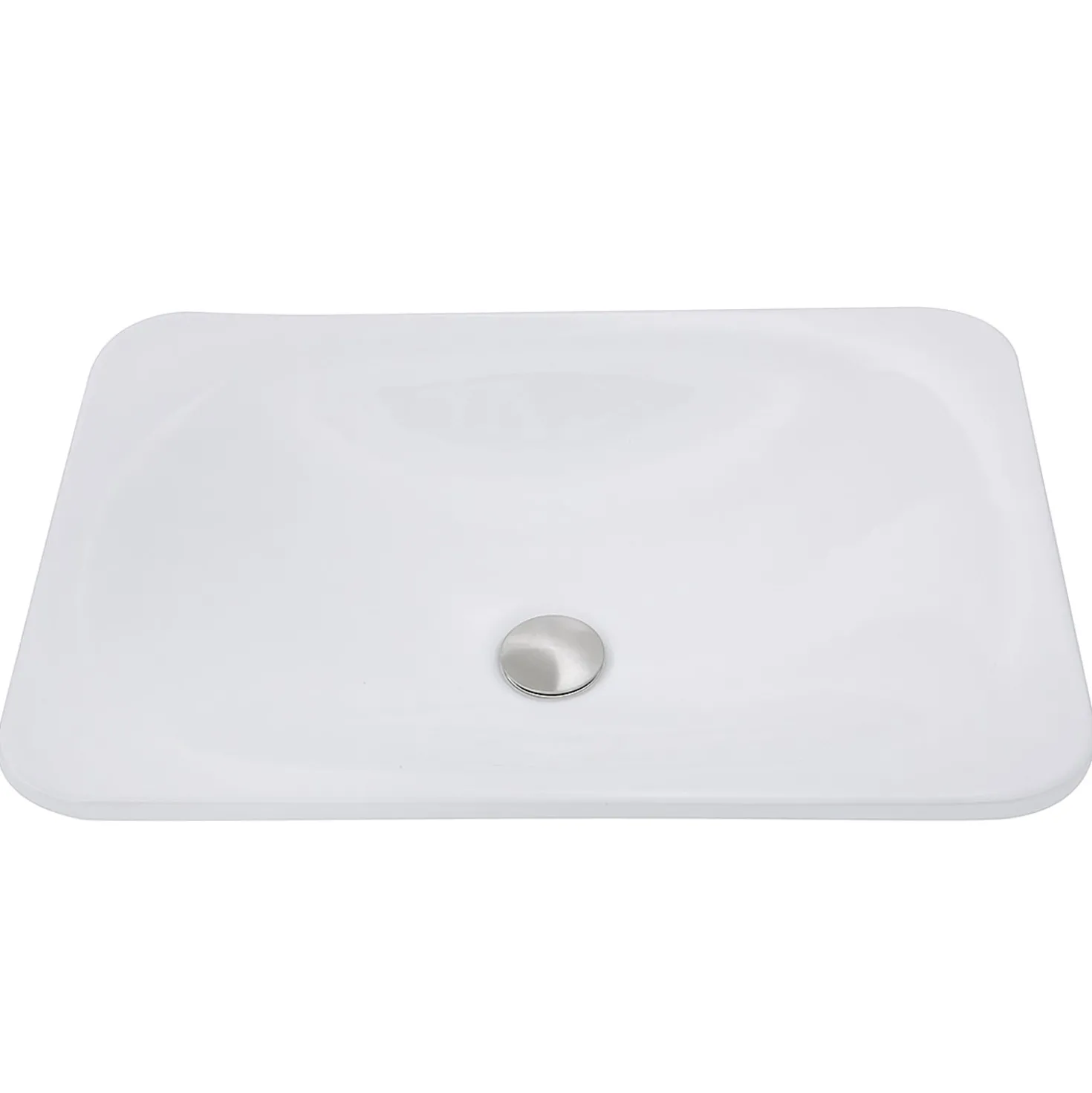 Nantucket Sinks 21-Inch Rectangular Drop-In Ceramic Vanity Sink DI-2114-R