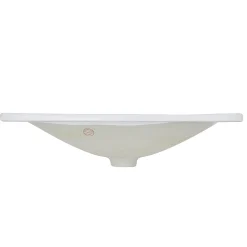 Nantucket Sinks 21-Inch Rectangular Drop-In Ceramic Vanity Sink DI-2114-R