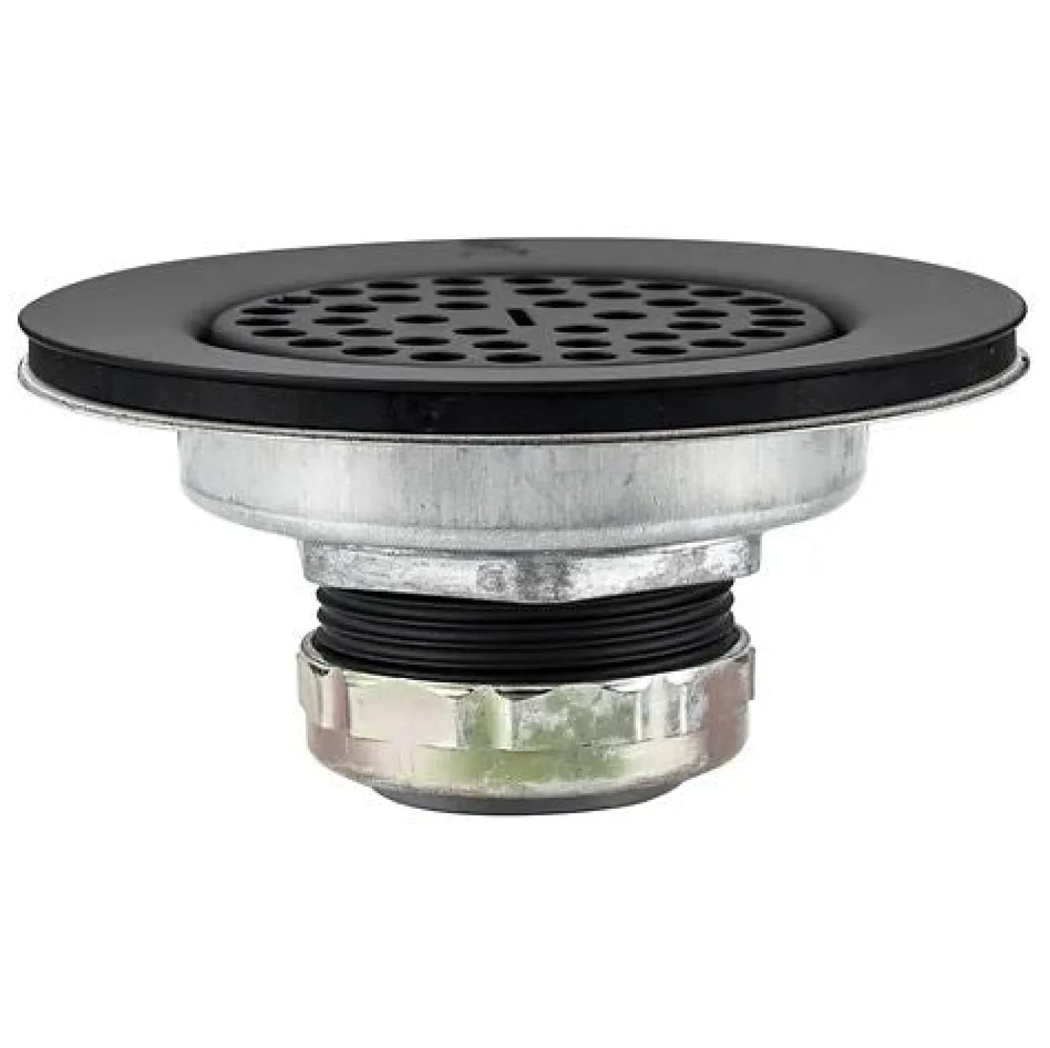 Nantucket Sinks 3-Inch Utility Sink Grid Drain | Matte Black