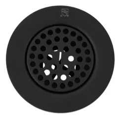 Nantucket Sinks 3-Inch Utility Sink Grid Drain | Matte Black