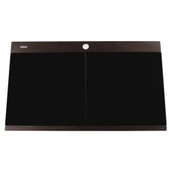 Nantucket Sinks Large Double Bowl Prep Station Topmount Granite Composite