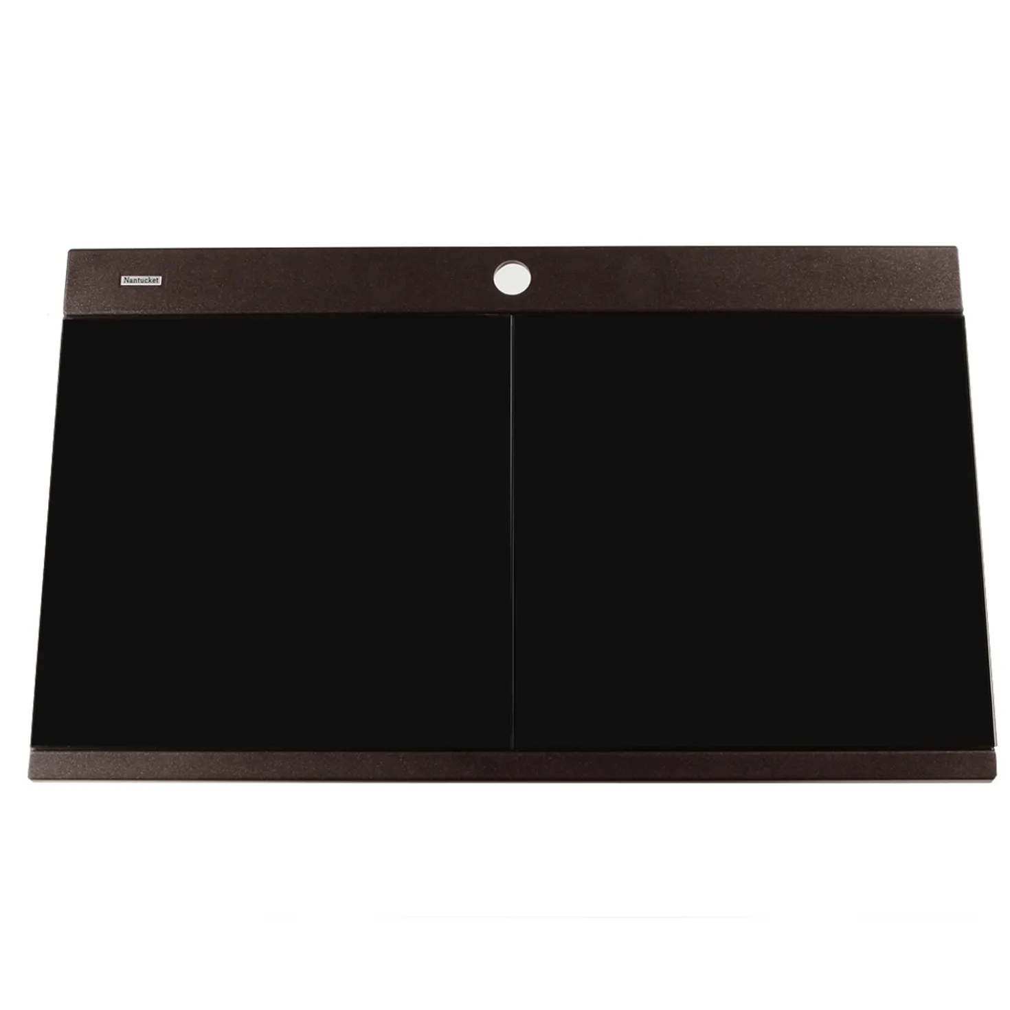 Nantucket Sinks Large Double Bowl Prep Station Topmount Granite Composite