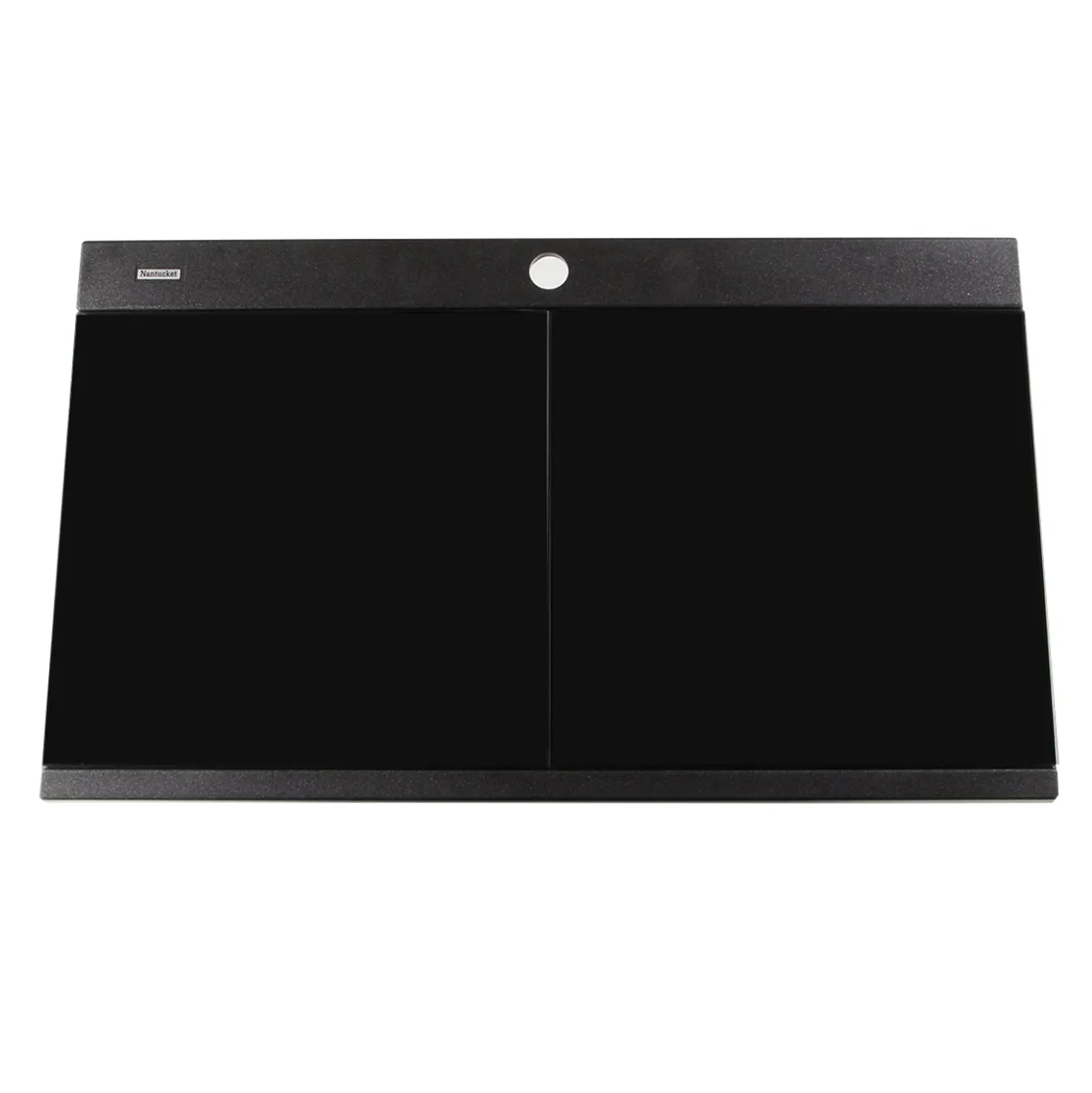 Nantucket Sinks Large Double Bowl Prep Station Topmount Granite Composite
