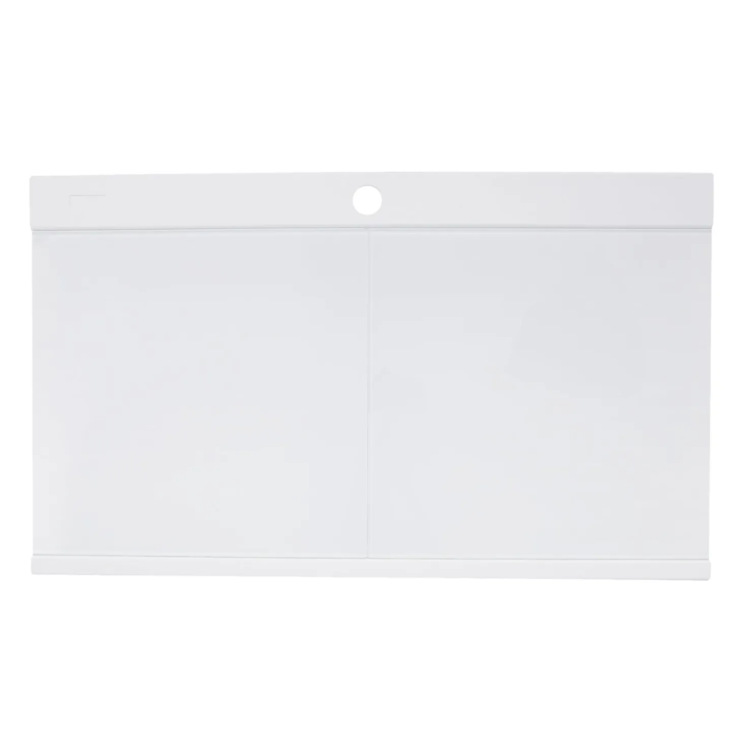 Nantucket Sinks Large Double Bowl Prep Station Topmount Granite Composite White