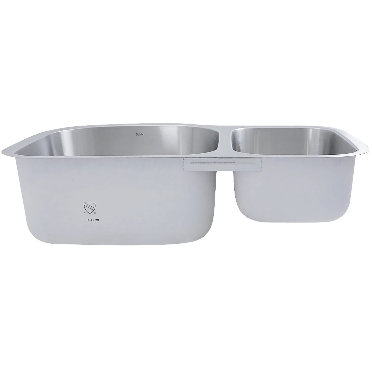 Nantucket Sinks NS3121-16 - 31.5" 70/30 Double Bowl Undermount Stainless Steel Kitchen Sink, 16 Gauge