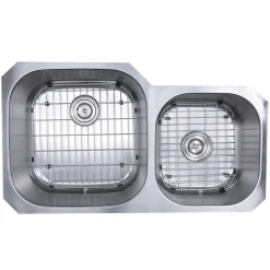 Nantucket Sinks NS3520-16 - 35" Double Bowl Undermount Stainless Steel Kitchen Sink