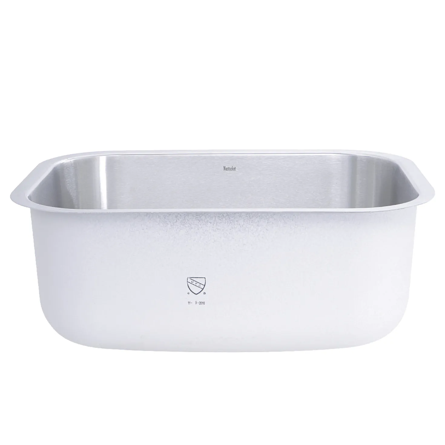 Nantucket Sinks NS09i-16 - 23" Small Rectangle Single Bowl Undermount Stainless Steel Kitchen Sink, 16 Gauge