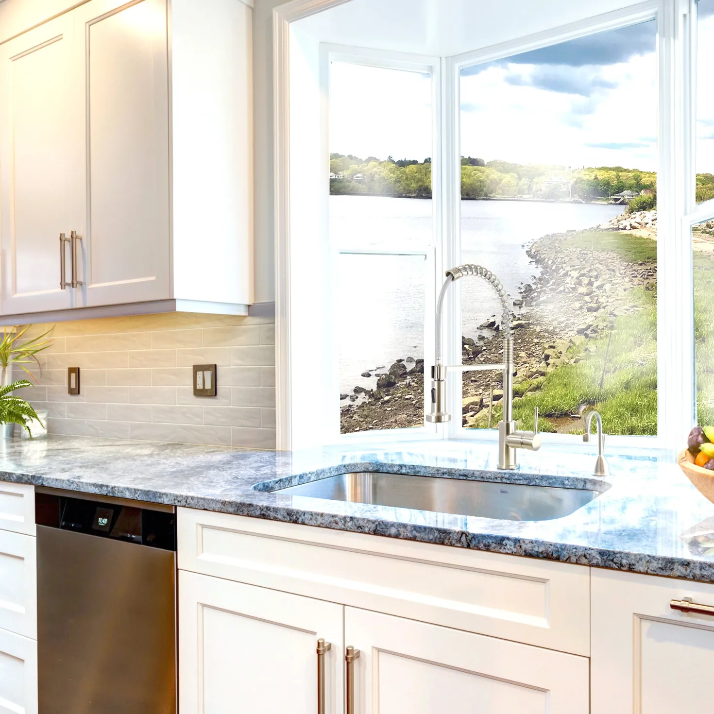 Nantucket Sinks NS3018-9-16 30" Large Rectangle Single Bowl Undermount Stainless Steel Kitchen Sink, 9" Deep