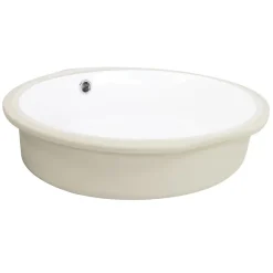 Nantucket Sinks Oval Undermount Ceramic Sink in White UM-16CW