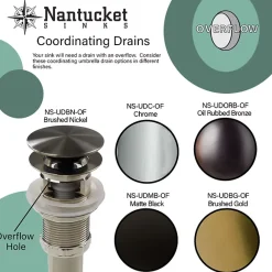Nantucket Sinks Oval Undermount Ceramic Sink in White UM-16CW
