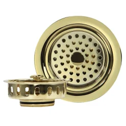 Nantucket Sinks Polished Brass 3.5-Inch Kitchen Sink Drain