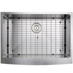 Nantucket Sinks 30" Pro Series Single Bowl Farmhouse Stainless Steel Kitchen Sink