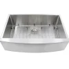 Nantucket Sinks 33" Pro Series Small Radius Farmhouse Apron Front Stainless Steel Sink