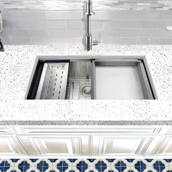 Nantucket Sinks 36" Pro Series Workstation Undermount Stainless Steel Kitchen Sink
