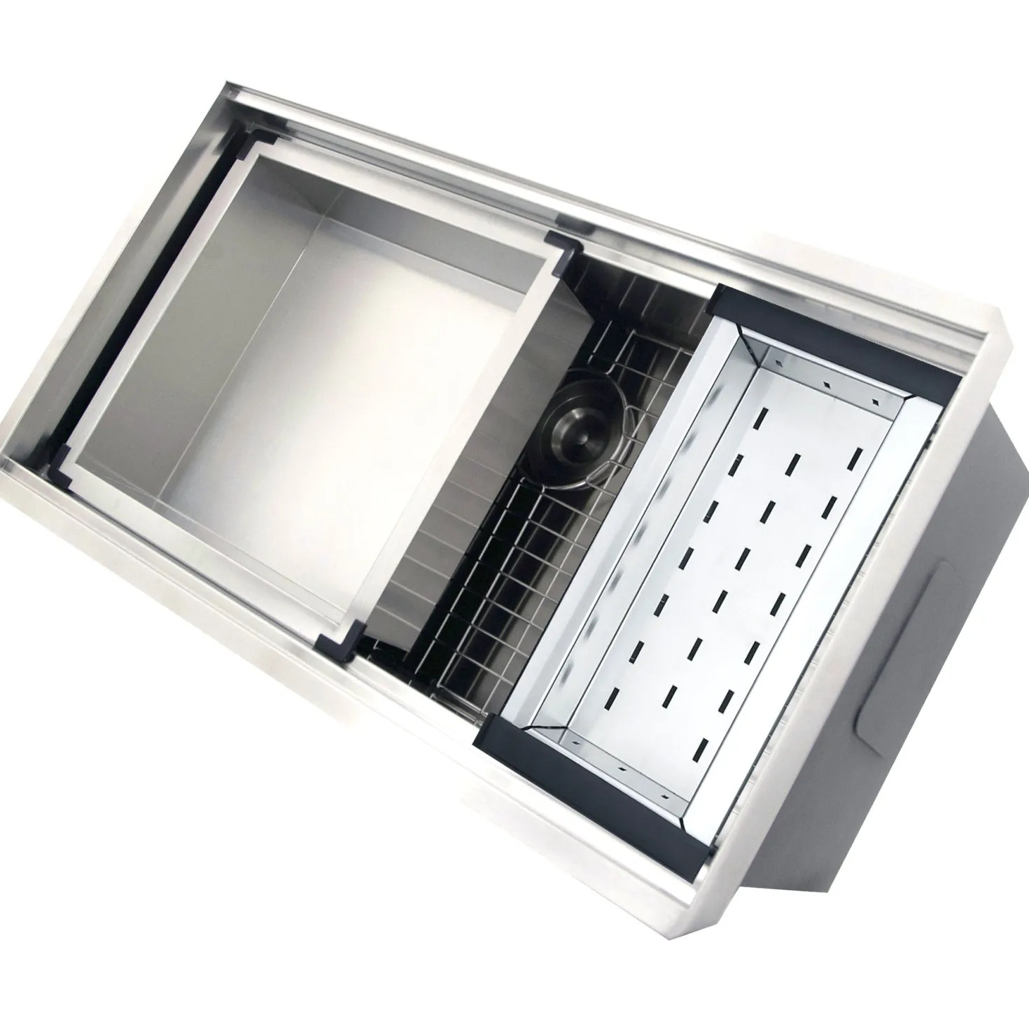 Nantucket Sinks 36" Pro Series Workstation Undermount Stainless Steel Kitchen Sink