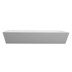 Nantucket Sinks Rectangle White Glacier Stone Sink NS-GSTR24