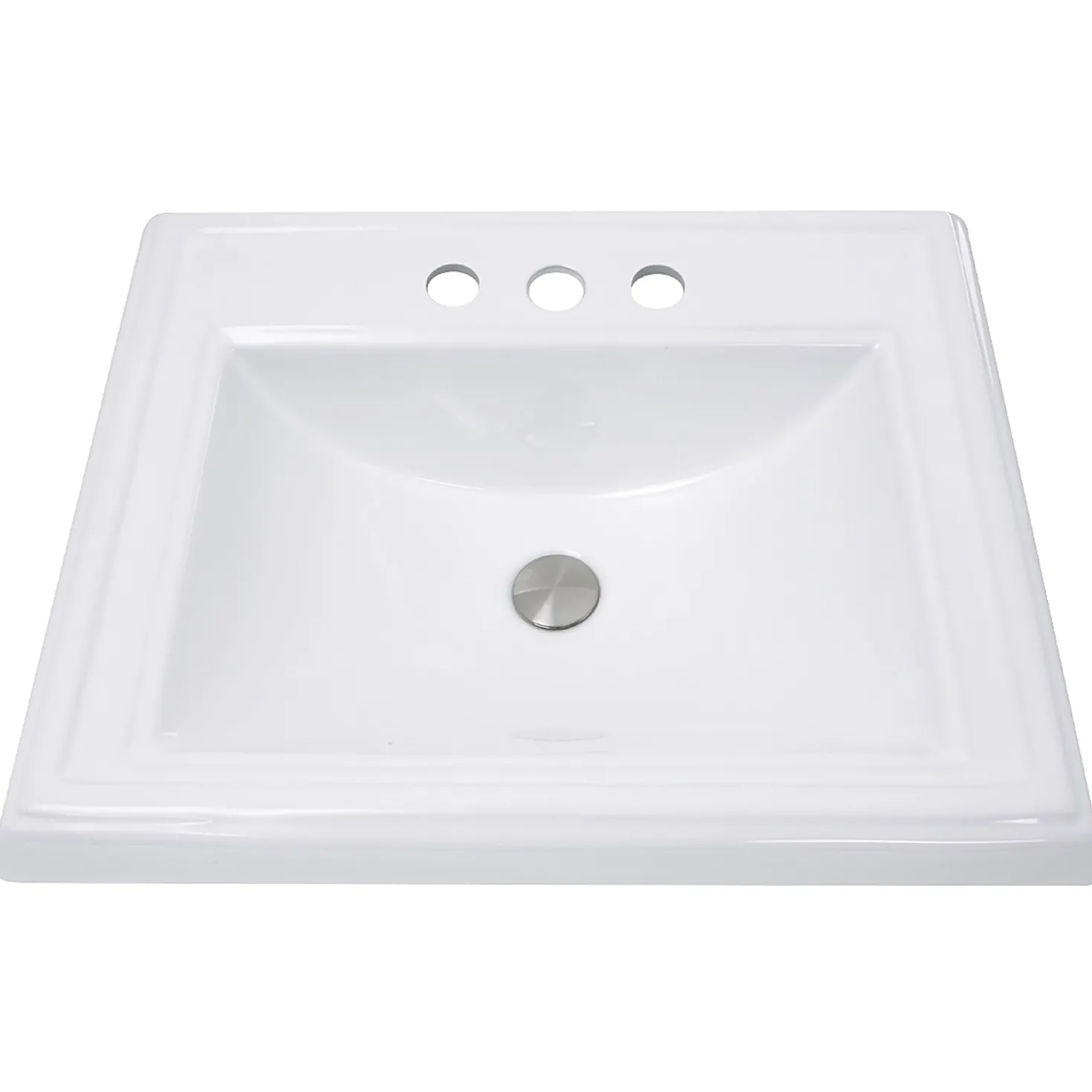 Nantucket Sinks 23" Rectangular Drop-In Vanity Sink for 4" Spread Faucet
