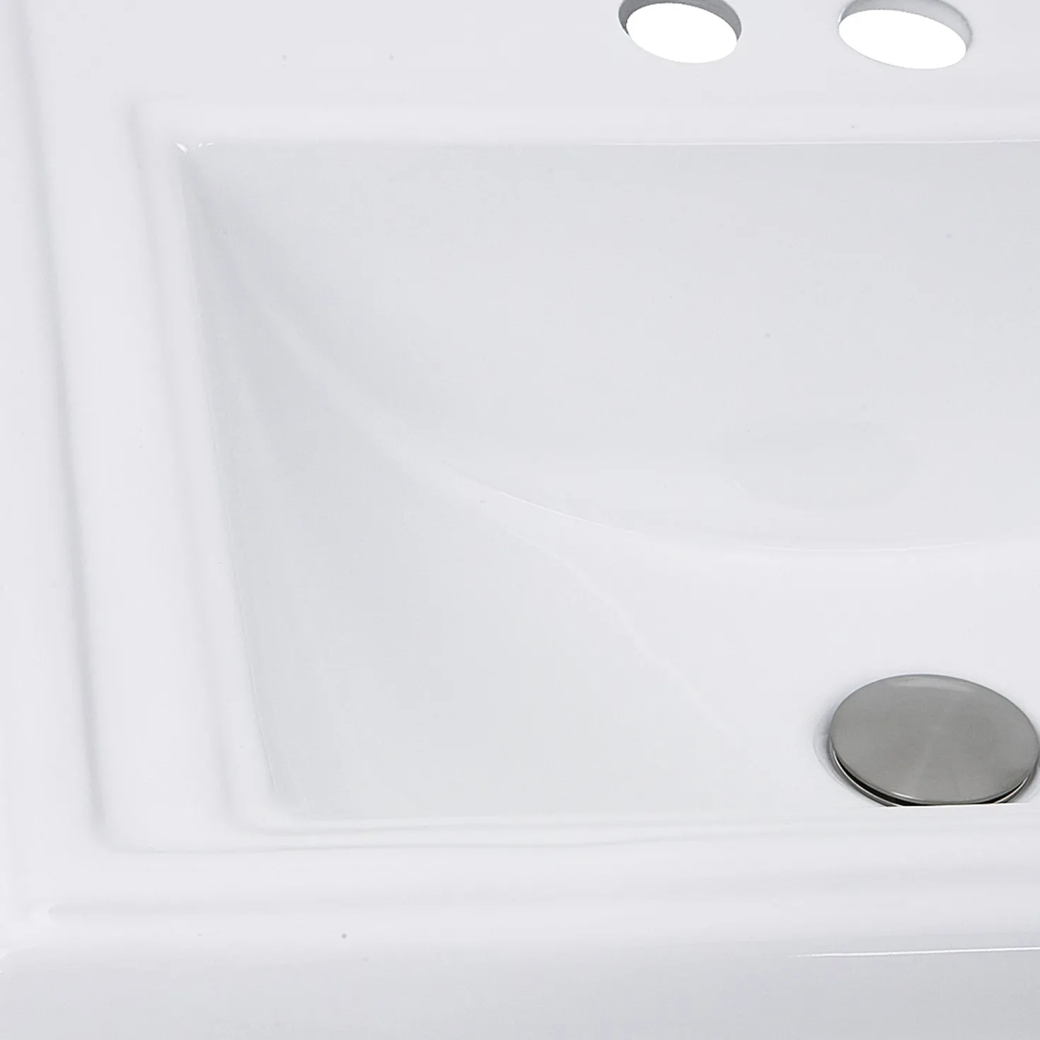 Nantucket Sinks 23" Rectangular Drop-In Vanity Sink for 4" Spread Faucet