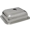 Nantucket Sinks RES - 17.5" Hammered Stainless Steel Rectangle Bar Sink
