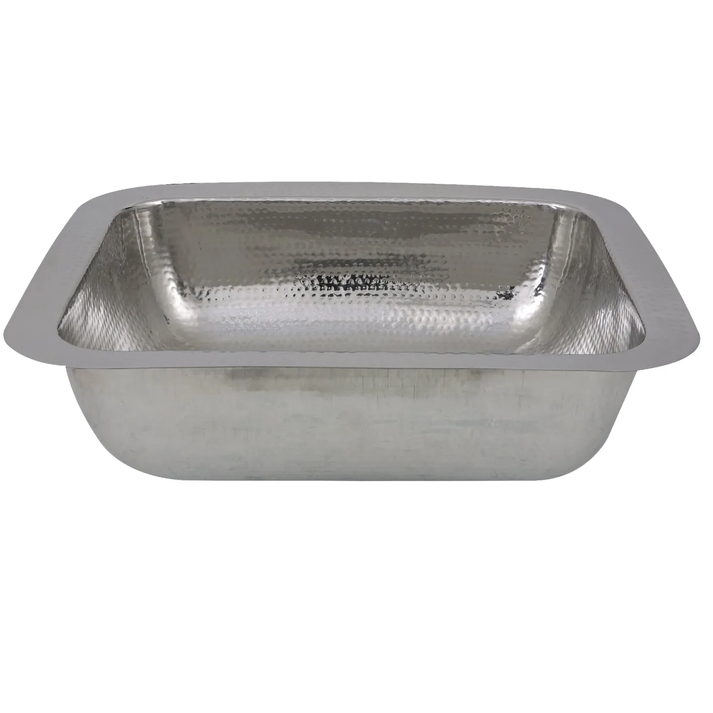 Nantucket Sinks RES - 17.5" Hammered Stainless Steel Rectangle Bar Sink
