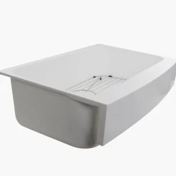 Nantucket Sinks RetroFit Glacier Stone Double Bowl Ezapron Kitchen Sink