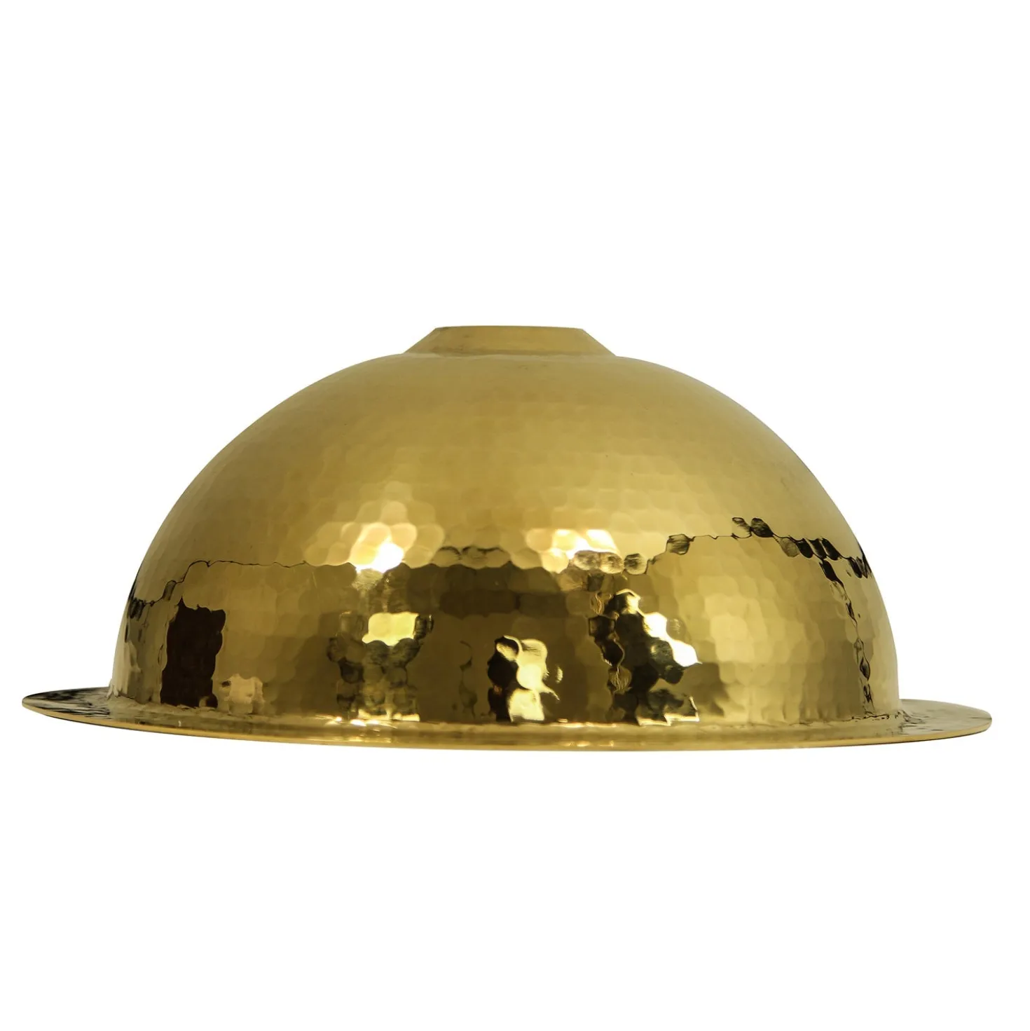 Nantucket Sinks ROB - 13-Inch Hand Hammered Brass Round Undermount Bar Sink