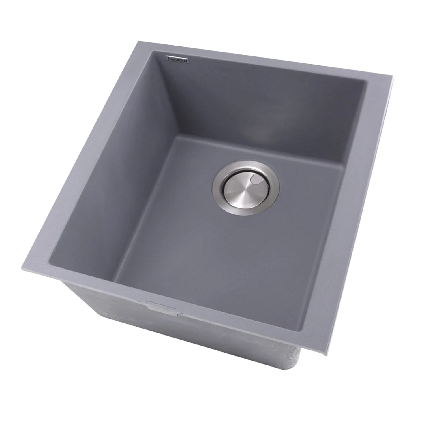 Nantucket Sinks 17" Single Bowl Undermount Granite Composite Bar-Prep Sink