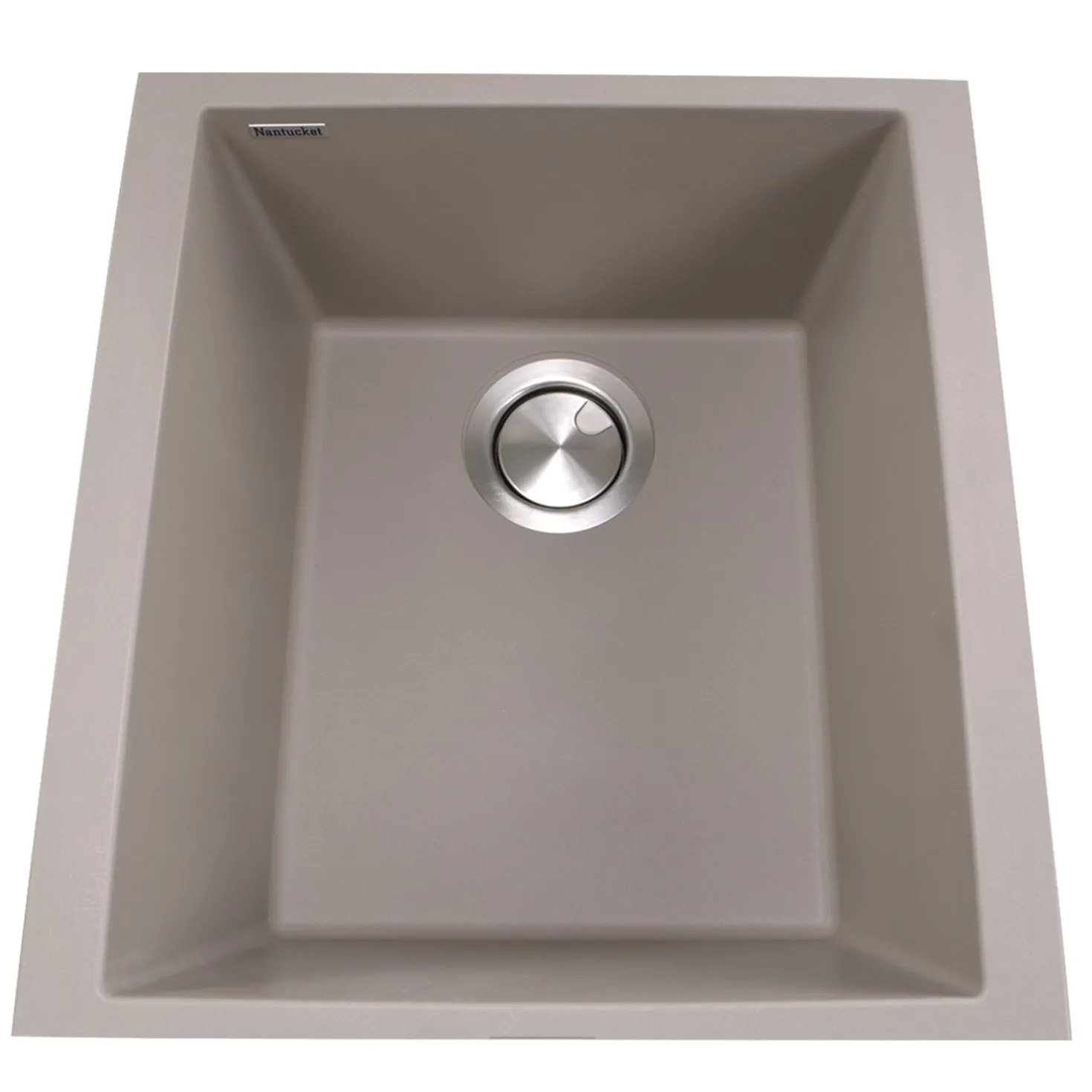 Nantucket Sinks 17" Single Bowl Undermount Granite Composite Bar-Prep Sink