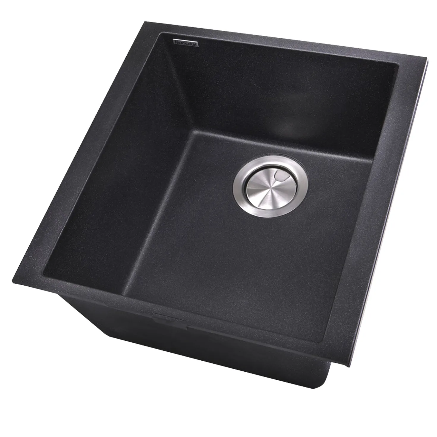 Nantucket Sinks 17" Single Bowl Undermount Granite Composite Bar-Prep Sink
