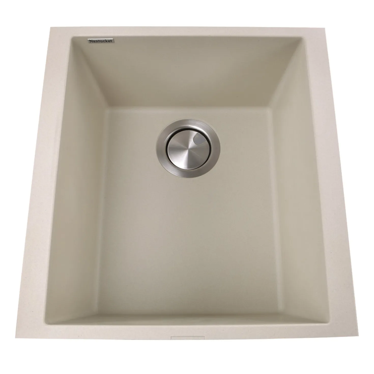 Nantucket Sinks 17" Single Bowl Undermount Granite Composite Bar-Prep Sink