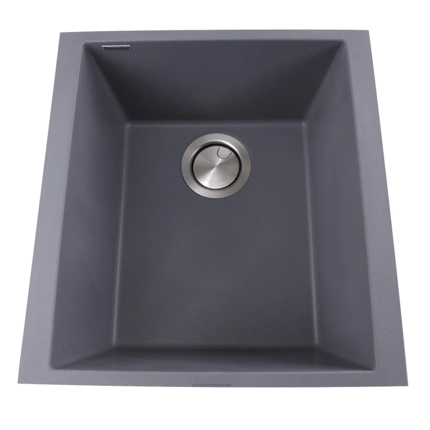 Nantucket Sinks 17" Single Bowl Undermount Granite Composite Bar-Prep Sink