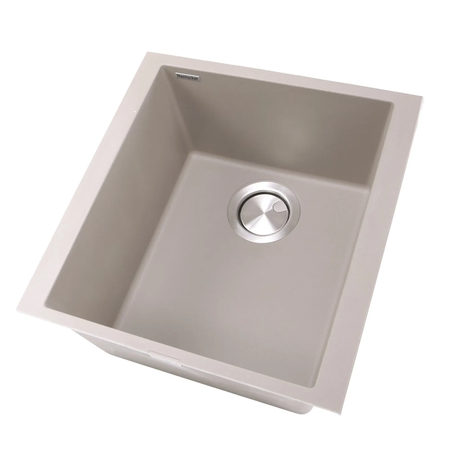 Nantucket Sinks 17" Single Bowl Undermount Granite Composite Bar-Prep Sink