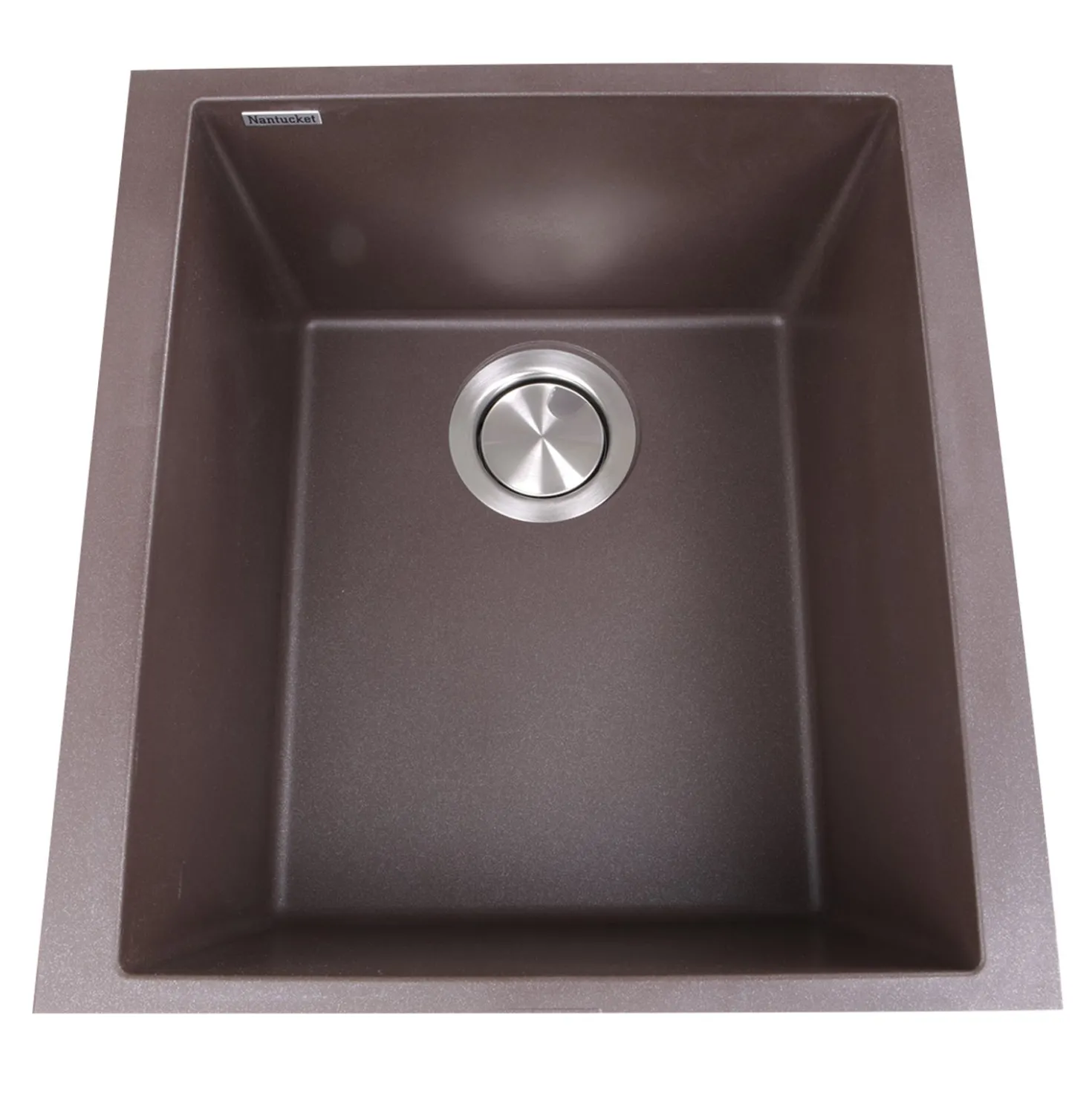 Nantucket Sinks 17" Single Bowl Undermount Granite Composite Bar-Prep Sink
