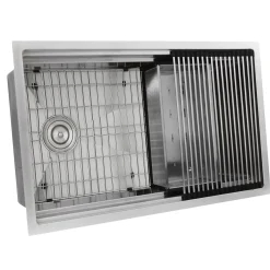 Nantucket Sinks 32" Small Radius Undermount Workstation Kitchen Sink