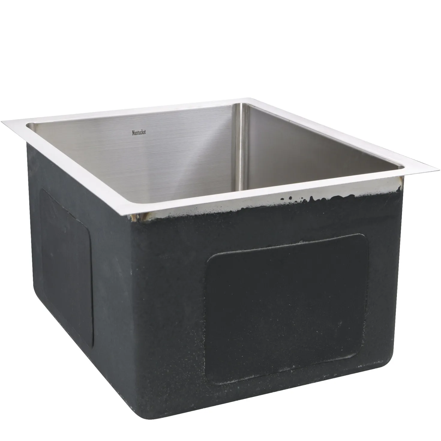 Nantucket Sinks SR1815 - 15" Pro Series Rectangle Undermount Small Radius Stainless Steel Bar/Prep Sink