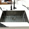 Nantucket Sinks SR3018 - Pro Series Rectangle Single Bowl Undermount Small Radius Corners Stainless Steel Kitchen Sink, 16 Gauge