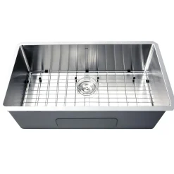 Nantucket Sinks SR3218-16 - 32" Pro Series Single Bowl Undermount Small Radius Corners Stainless Steel Kitchen Sink