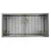Nantucket Sinks SR3618-16 - 36" Pro Series Oversized Rectangle Single Bowl Undermount Small Radius Corners Stainless Steel Kitchen Sink.