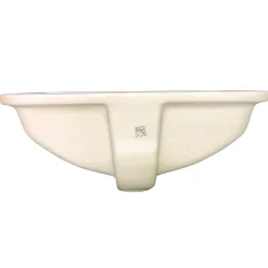 Nantucket Sinks Undermount Ceramic Sink in White 17-1/8" x 11-1/4"
