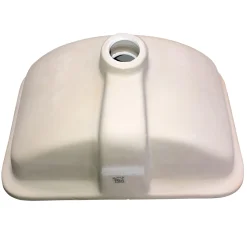 Nantucket Sinks Undermount Ceramic Sink in White 17-1/8
