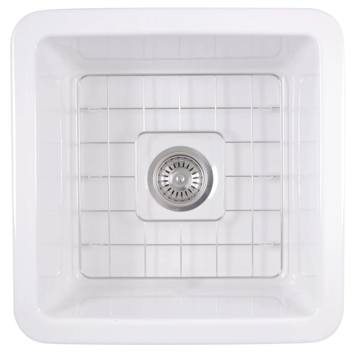 Nantucket Sinks 18" Undermount Fireclay Kitchen Sink Wellfleet-1818W