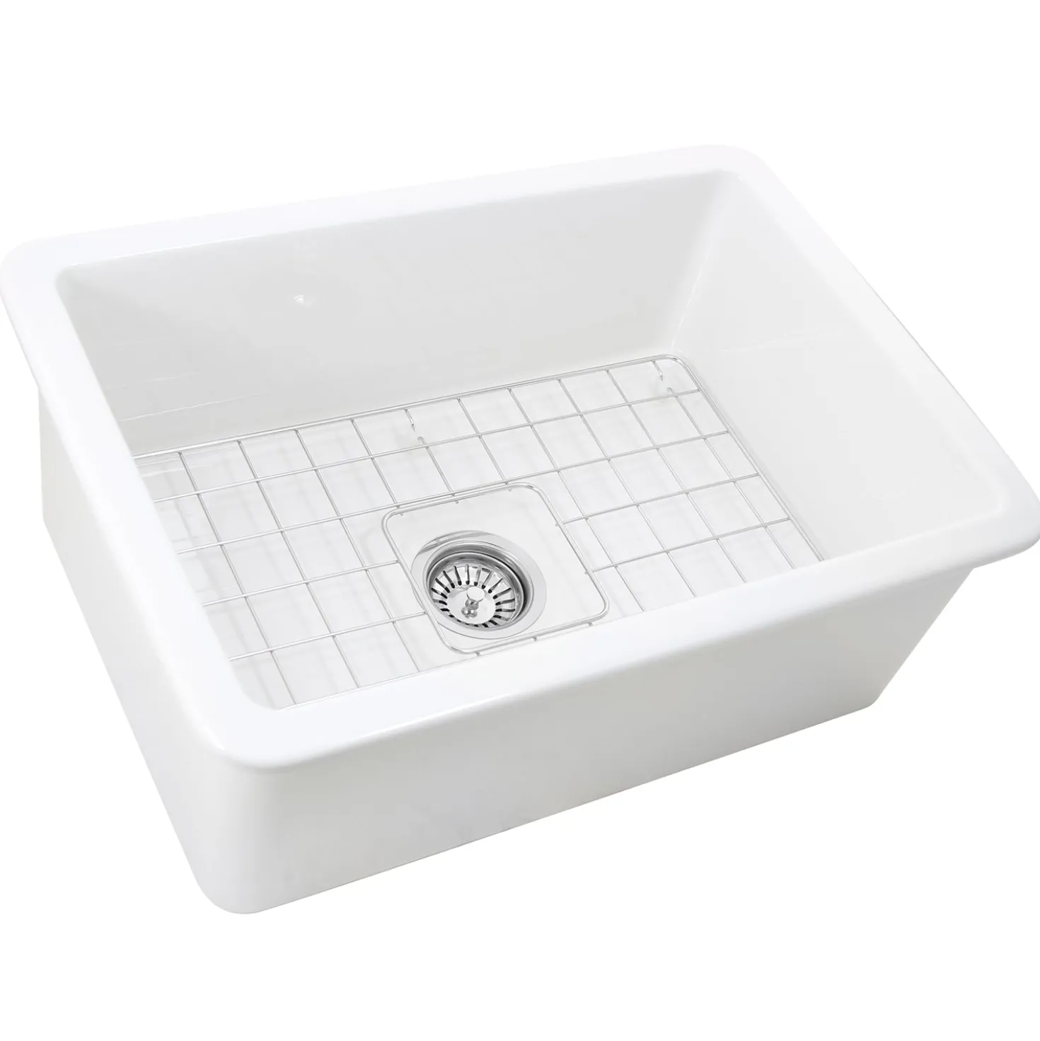 Nantucket Sinks 27" Undermount Fireclay Kitchen Sink Wellfleet-2719W
