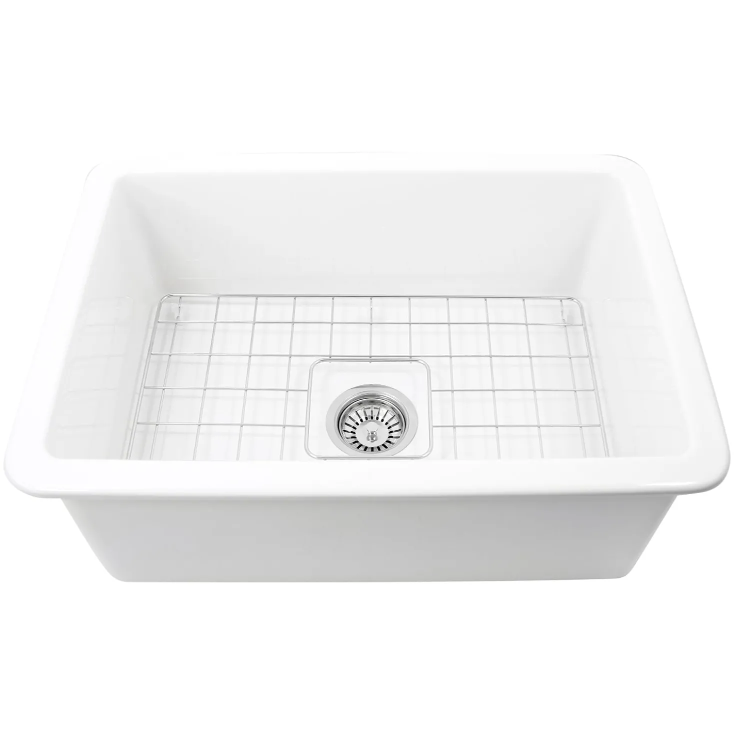 Nantucket Sinks 27" Undermount Fireclay Kitchen Sink Wellfleet-2719W